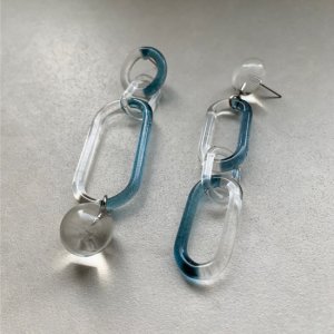 画像3: Suncatcher Earrings - TwoTone Blue -
