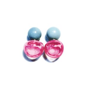 画像1: Fantastic Planet Earrings MINI Pink&Blue