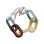 画像1: Glass Chain Silver Bracelet Mix Color (1)