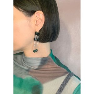 画像4: Glass Chain Pierce / Green