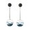 画像1: Flying Donuts Earrings Deep Blue (1)
