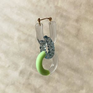 画像4: Glass Hoop U Pierce / Clear