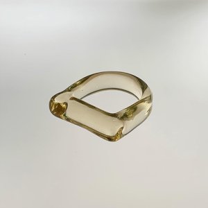 画像2: Glass Ring D Light Amber 