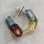 画像2: Glass Chain Silver Bracelet Mix Color (2)