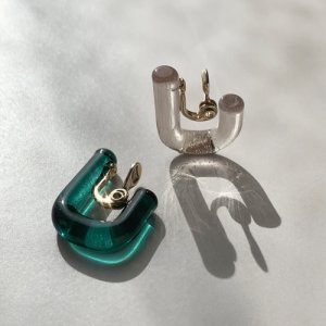 画像5: Glass Hoop U Earrings / Phaze