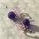 画像3: New Spiral Glass Earrings - Purple&PK - (3)