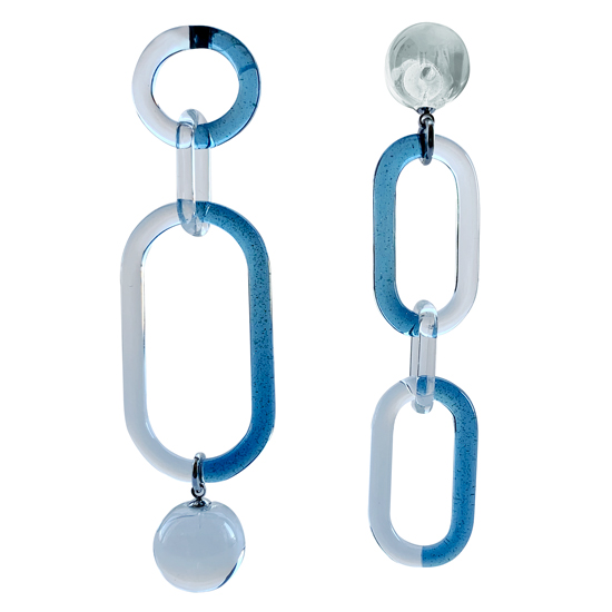 Suncatcher Earrings - TwoTone Blue -